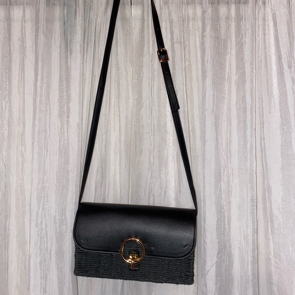 Black and Gold Crossbody Bag